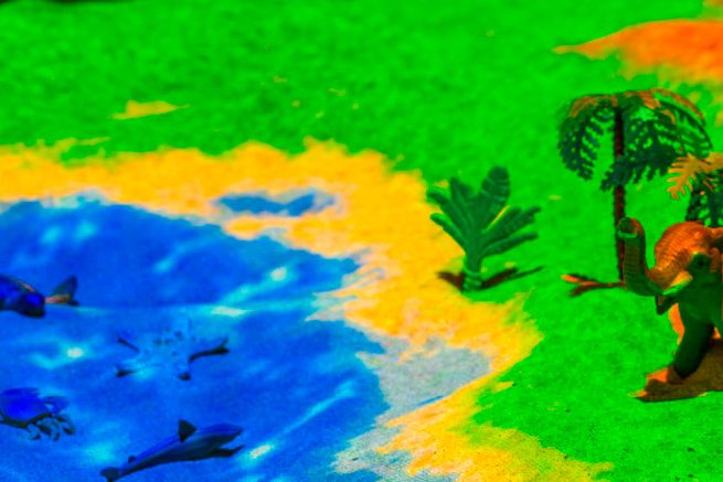 интерактивная проекционная песочница